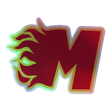 Flames M Holographic stickers