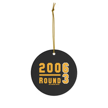 Officially Licensed Brad Marchand 2006 Round 3 Ceramic Ornament