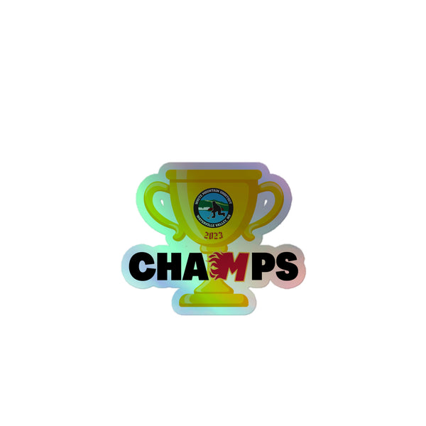 Flames Champs Holographic stickers