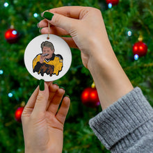 Iconic Bruins Flask Drinker Ceramic Ornament