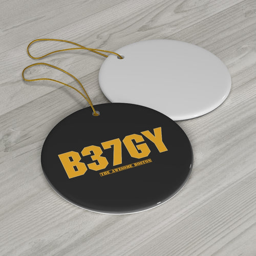 Patrice Bergeron B37GY Ceramic Ornament