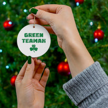 Green Teamah Ceramic Ornament