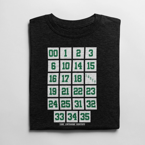 Boston Celtics Retired Numbers T Shirt