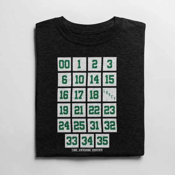 Boston Celtics Retired Numbers T Shirt