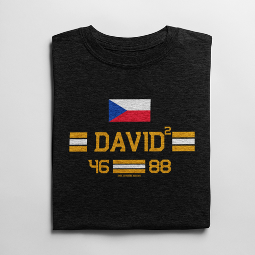 David² Czech Boston Hockey T Shirt