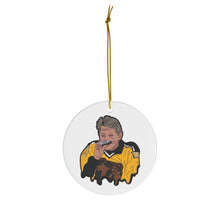 Iconic Bruins Flask Drinker Ceramic Ornament