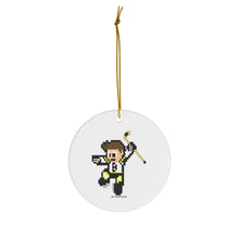 8 Bit Boston Hockey Ceramic Ornament