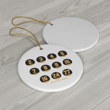 Black & Gold Retired Numbers Ceramic Ornament