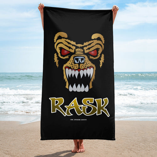 Tuukka Rask Bear Mask Beach Towel