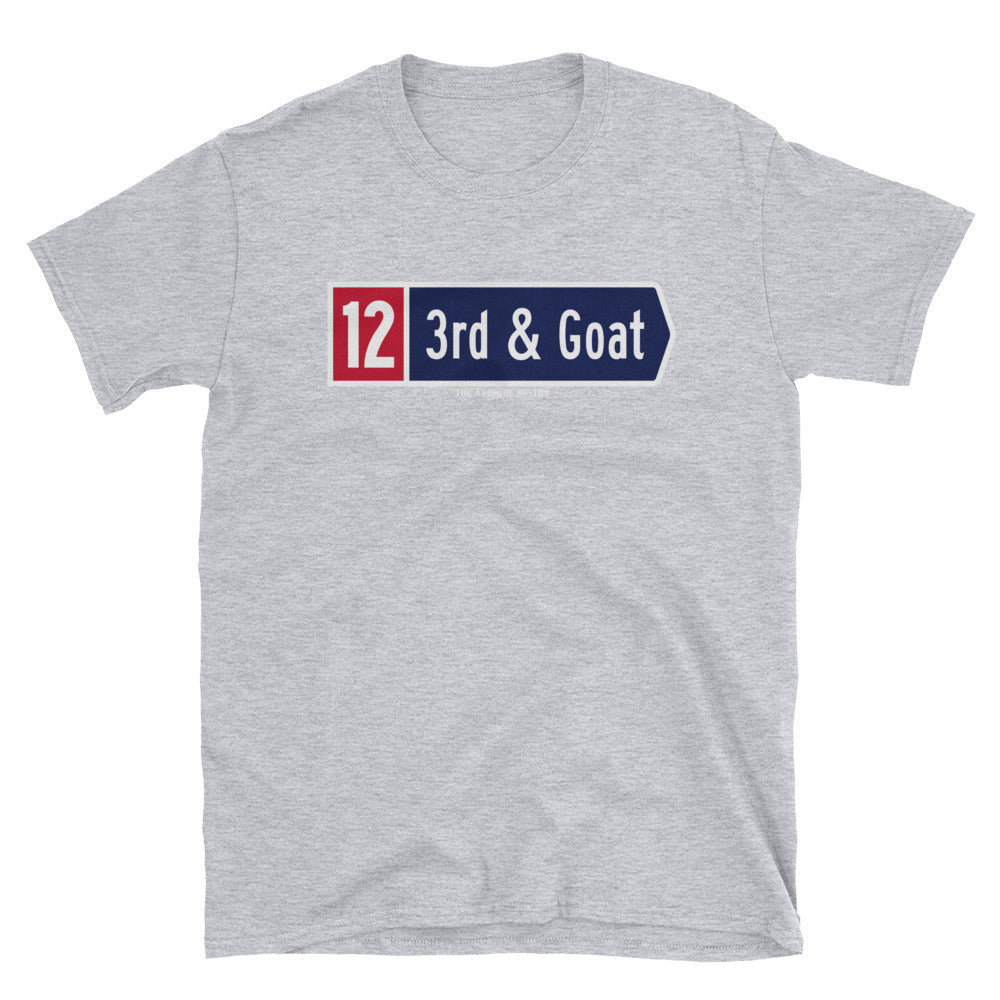 4 Colors Available 3rd & Goat Tom Brady T Shirt