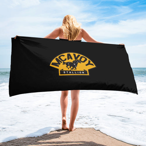 Charlie McAvoy Stallion Hockey Boston Bruins Beach Towel