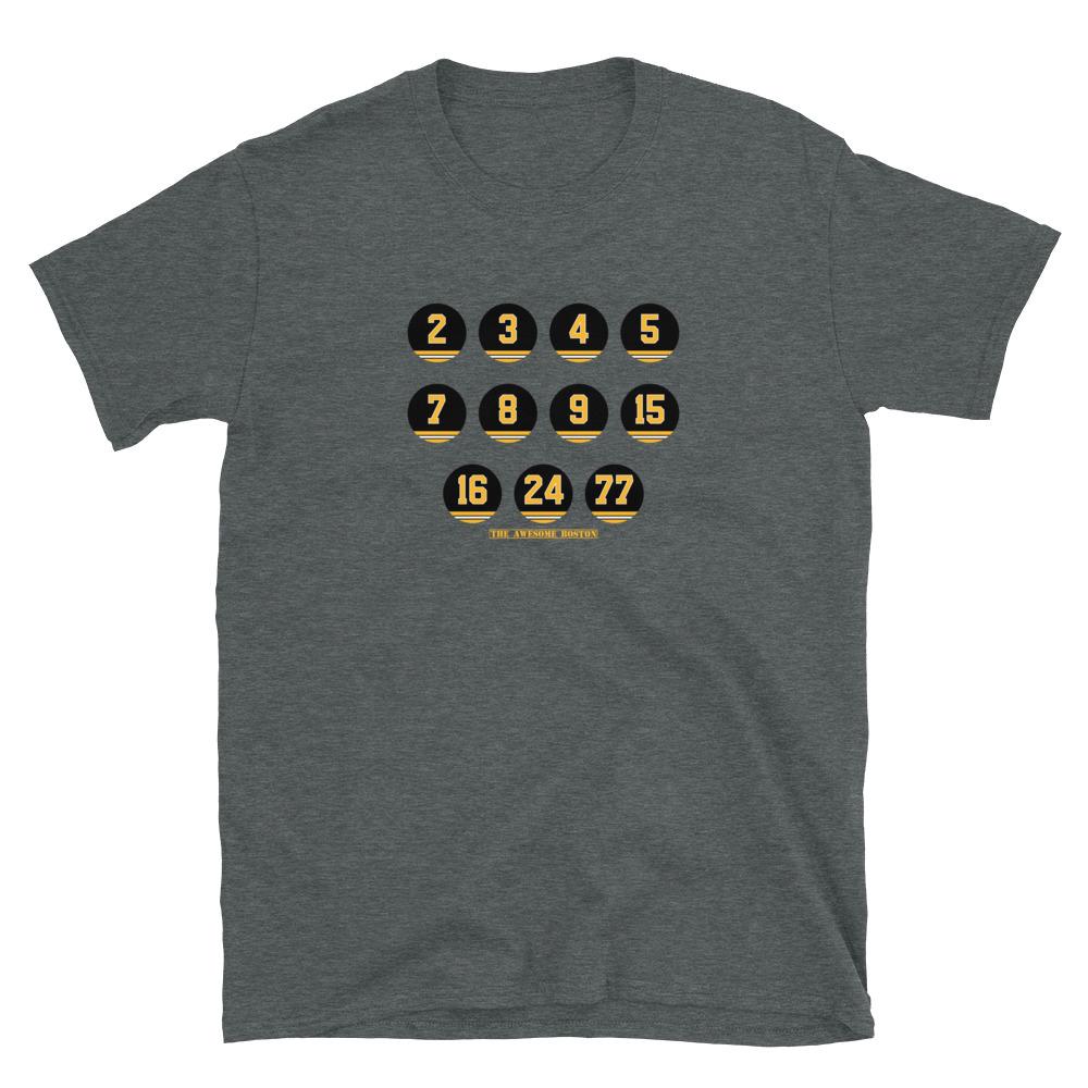 Black & Gold Retired Numbers T Shirt