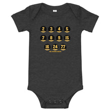 Boston Bruins Retired Numbers Baby Infant Bodysuit