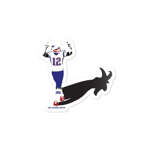 Tom Brady Goat Shadow Sticker