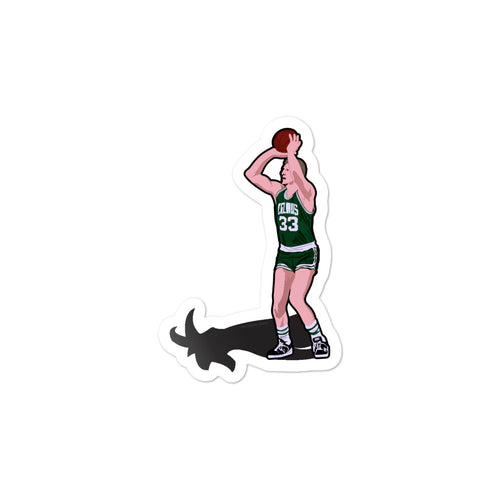Larry Bird Goat Celtics Sticker