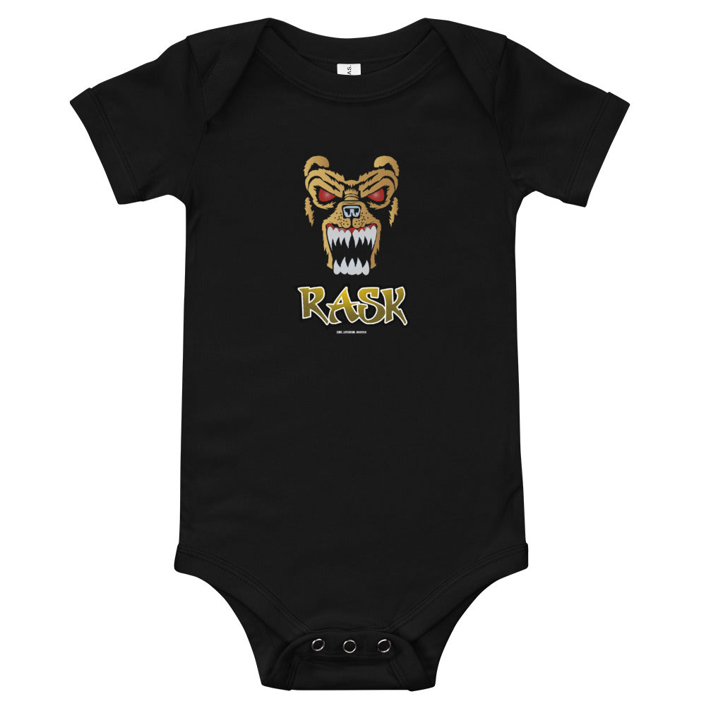 Boston Bruins Tuukka Rask Bear Mask Baby Infant Bodysuit