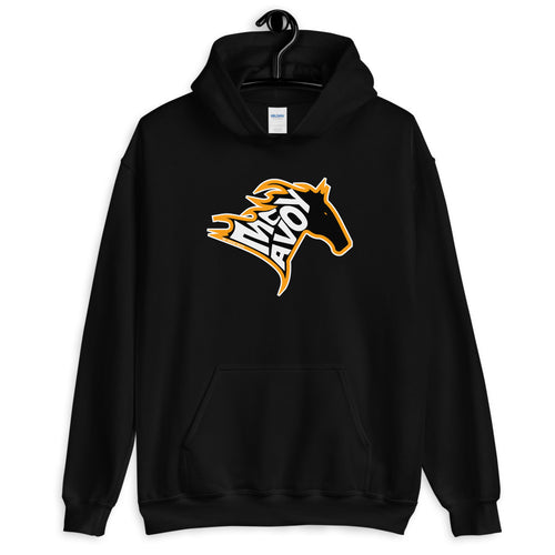 Boston Bruins Charlie McAvoy Black Stallion Horse Hooded Sweatshirt